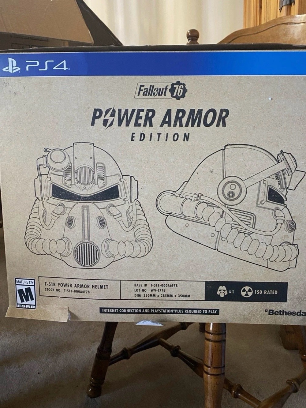 NEW Bethesda Fallout 76 Power Armor Edition -  Collector Box for PS4
